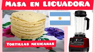 TORTILLAS MEXICANAS de MAÍZ en LICUADORA  Tortillas fáciles sin prensa [upl. by Eindys674]