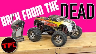 Will It Run Traxxas TMaxx First Cold Start After 10 Years [upl. by Thurstan]