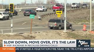 Law enforcement seeing rise in reckless driving urge Move Over Slow Down law [upl. by Yalhsa380]