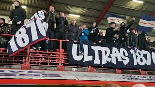 Falkirk Fans celebrate win over hamilton Academical [upl. by Servais438]