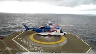 Bristow Sikorsky S92 Takeoff from Statfjord B [upl. by Peer]