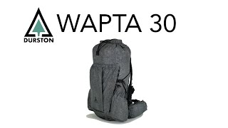 Durston Wapta 30  Superlight Pack [upl. by Hoenack]