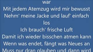 Wincent Weiss  Frische Luft Lyrics [upl. by Cypro306]