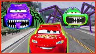 Cars 3 Mater vs Lighting McQueen Exe vs Lighting McQueen Eater  Coffin Dance Meme Song Cover [upl. by Nemrak]