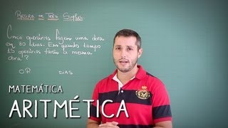 Aritmética Regra de Três Simples Inversa  Matemática  Descomplica [upl. by Hippel349]