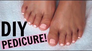 StepByStep Pedicure at HOME  SAVE TIME [upl. by Aleusnoc]