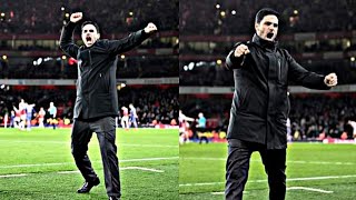 Mikel Arteta Doing Jurgen Klopp Fist Pump Celebration After Arsenal Win Over Liverpool 💯 [upl. by Hunger]