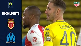 AS MONACO  OLYMPIQUE DE MARSEILLE 3  1  Highlights  ASM  OM  20202021 [upl. by Thorstein]