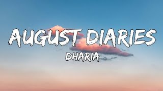 DHARIA  AUGUST DIARIES  SLOWED  REVERB SLOWED GOD [upl. by Buna]