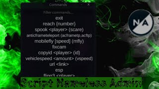 Roblox script Nameless Admin [upl. by Carlstrom]