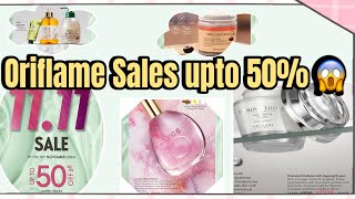 Big Sales upto 50 😱 🛍️ 🛒 Oriflame Flyer till 11th 13th nov 2024  Hurry up🙌 [upl. by Aracat934]