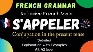 SAPPELER  Conjugation of the French Verb Sappeler in the present tense  French Reflexive Verbs [upl. by Durware224]