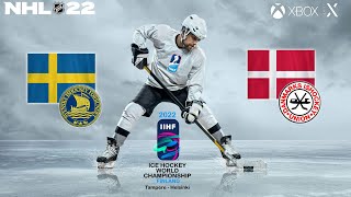 IIHF World Championship 2022  5  Quarterfinal  Sweden vs Denmark [upl. by Ledairam491]