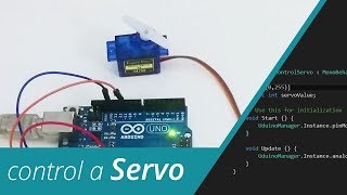 Control a Servo from Unity  Easy Uduino Tutorial [upl. by Rolyak790]