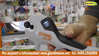 Forbice da potatura a batteria per uso professionale Stihl ASA 20 a 179 Euro [upl. by Iot961]