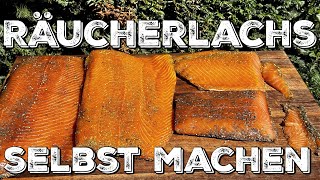 RÄUCHERLACHS  4kg Lachs beizen und kalträuchern [upl. by Lemcke]