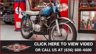 1966 Honda Scrambler  SOLD [upl. by Heyman478]