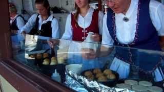 Making quotAebleskiversquot  Danish Pancakes [upl. by Aicela]