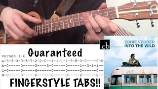 GUARANTEED Eddie Vedder FINGERSTYLE Ukulele TUTORIAL [upl. by Zinck]