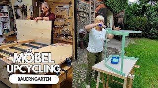 20 Jahre alte Gartenmöbel aufarbeiten  Möbel Upcycling  Bauvlog 140 [upl. by Emlynn]