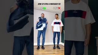 Style Hacks For SKINNY Guys  How to Style A Oversized Tee 😮 [upl. by Fleisig]