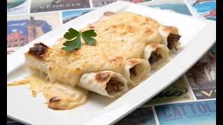 Receta de canelones de rabo al vino tinto  Karlos Arguiñano [upl. by Rufena826]