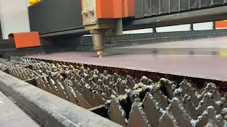 HARDOX450 4mm sheet metal cutting [upl. by Anileuqcaj813]