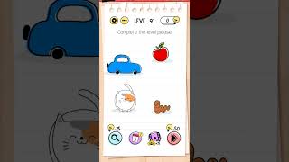 Level 91 complete the level of brain out brainout games gaming [upl. by Einahpats]