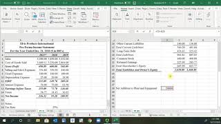 Pro Forma Balance Sheet Assets [upl. by Heinrich]