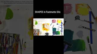 Pamela Caughey  SHAPES in Fastmatte Oils  Technique Tutorial  art shorts artwork [upl. by Novaj]