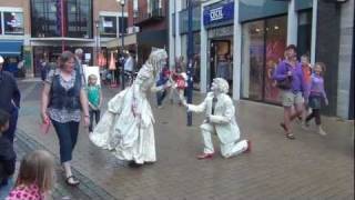 Living statues  Human statues in Assen [upl. by Nohpets]