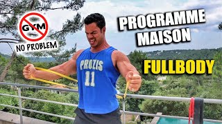 MON PROGRAMME COMPLET MAISON AUX ÉLASTIQUES FULLBODY [upl. by Tonl]