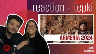 REACTION • LADANIVA  Jako Eurovision 2024 🇦🇲 Armenia [upl. by Thant]