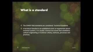 IHWAP standards Intro [upl. by Malamut]