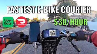 INSANE Speeds On An EBike for DoordDash UberEats amp Grubhub [upl. by Zanze438]