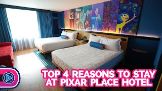 Top 4 Reasons to Stay at Pixar Place Hotel at the Disneyland Resort [upl. by Nerrad]