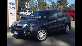 2011 Acura RDX SH W Leather Moonroof Heated Seats AWD Review Island Ford [upl. by Culosio]