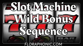 Slot Machine Wild Bonus Sequence Game Sound Effects [upl. by Aaberg]