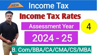 Income Tax Law and AccountsIncome Tax rates AY 202425 Malayalam [upl. by Line]