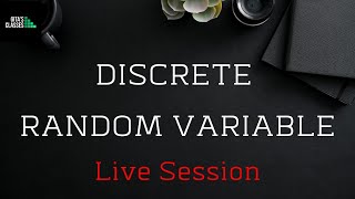 DISCRETE RANDOM VARIABLES  PROBLEMS  LIVE [upl. by Ibmat]