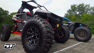 AllNew ITP Versa Cross Tire Install amp Test on RZR RS1 amp Maverick X3 X rc [upl. by Ennagem943]