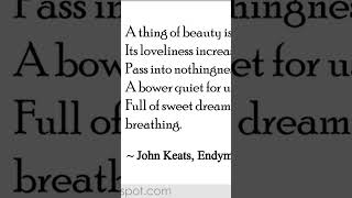 John Keats  From Endymion [upl. by Bettye]