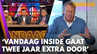 Chris kijkt in glazenbol naar Vandaag Inside ‘Ze gaan nog twee jaar extra door’  VANDAAG INSIDE [upl. by Robma]