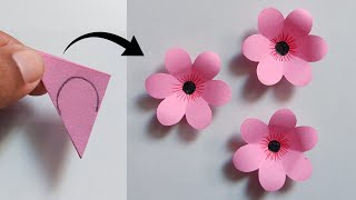 Easy Paper Flower Making  How To Make Paper Flower Craft  Paper Flower Making Step By Step [upl. by Niroc91]