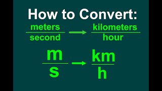 Converting ms to kmh EASY [upl. by Lyrrad998]