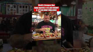 Eddie Hall Tries The Dks Big Meat Challenge foodchallenge [upl. by Alram]