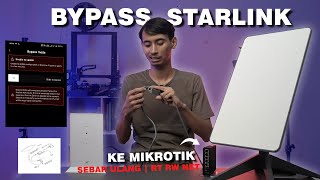 MEMPERLUAS WIFI STARLINK DENGAN ETHERNET amp DISHY ADAPTOR Bypass Mikrotik RT RW NET [upl. by Gentes]