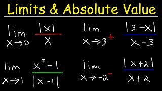 Limits and Absolute Value [upl. by Novonod]