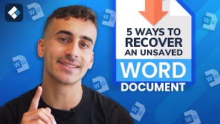 2023NEW 5 Ways to Recover an UnsavedDeleted Word Document [upl. by Kcam427]