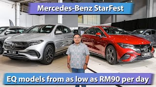 MercedesBenz StarFest  over 100 EQ EV cars on sale from RM90day [upl. by Eal]